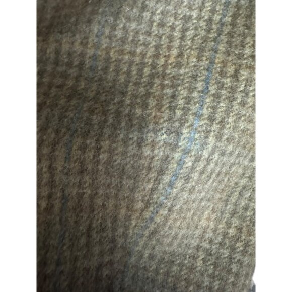 Bill Blass Mens Sz 44R Camel Hair Blazer Coat In Brown Plaid Check Made In USA - Picture 7 of 16